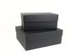 Two black archival Short Top Boxes made from acid-free materials, designed for long-term photo and document storage. thumbnail